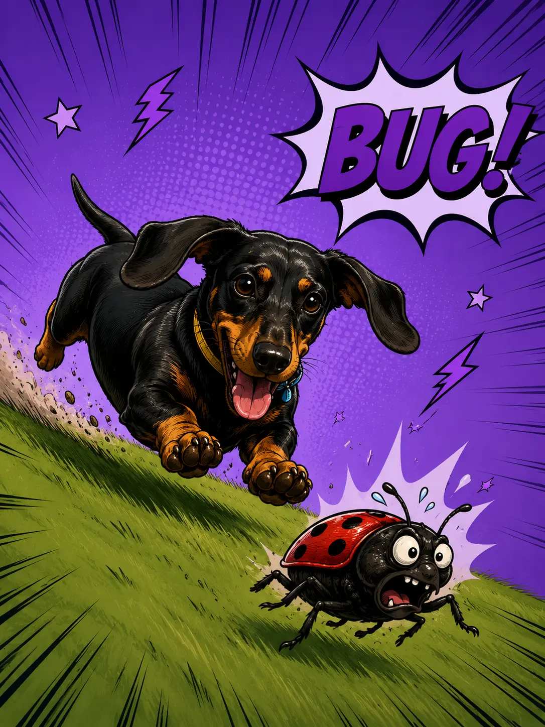 QA Evolve comic hero illustration 4